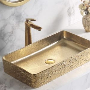 Rectangular Gold (Stone Style) Sink