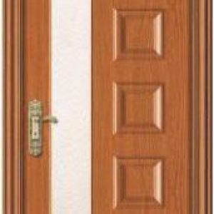 Light Shade Wooden Door ( Vertical White Strip )