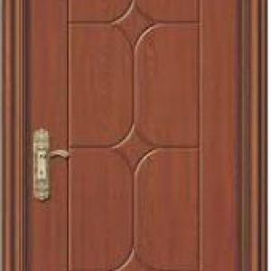 Patterned Engraved Wooden Door