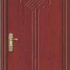 Chinese Style Patterned Engraved Wooden Door