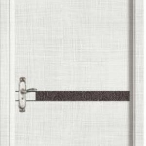 White Wooden Door ( Horizontal Black Strip )