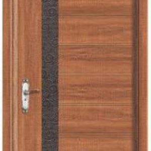 Wooden Door ( Horizontal Black Strip )