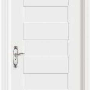 White Modern Wooden Door