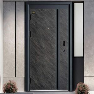 Textured Grey Security Door