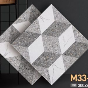 Black and White check board Tile