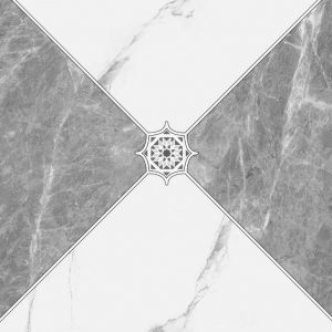 Grey and White Patterned Tiles